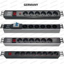 19 Inch Germany Type Universal Socket Network Cabinet and Rack PDU